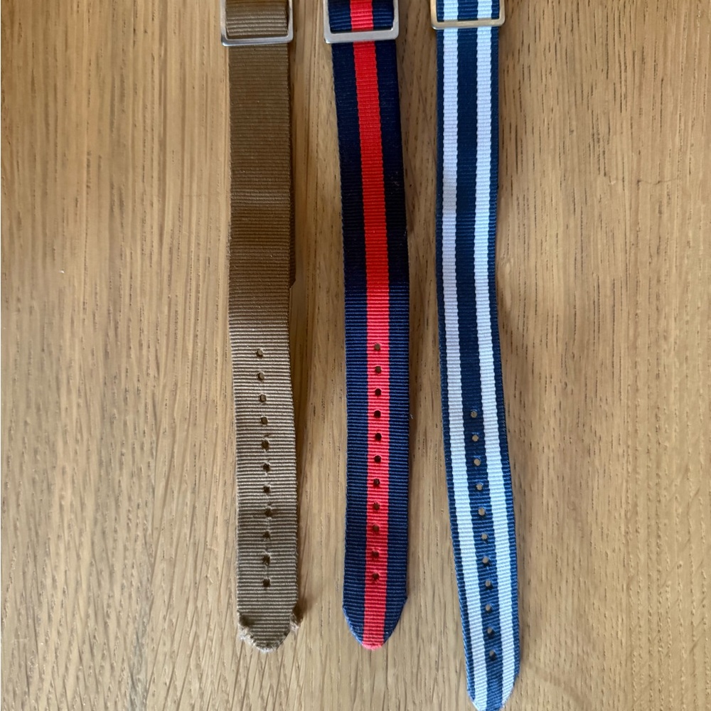 Stylish Striped and Khaki Watch Bands